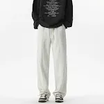 Pantalon ample droit doublé polaire automne hiver, chaud et confortable, idéal pour le froid, look décontracté et stylé. — photo 3