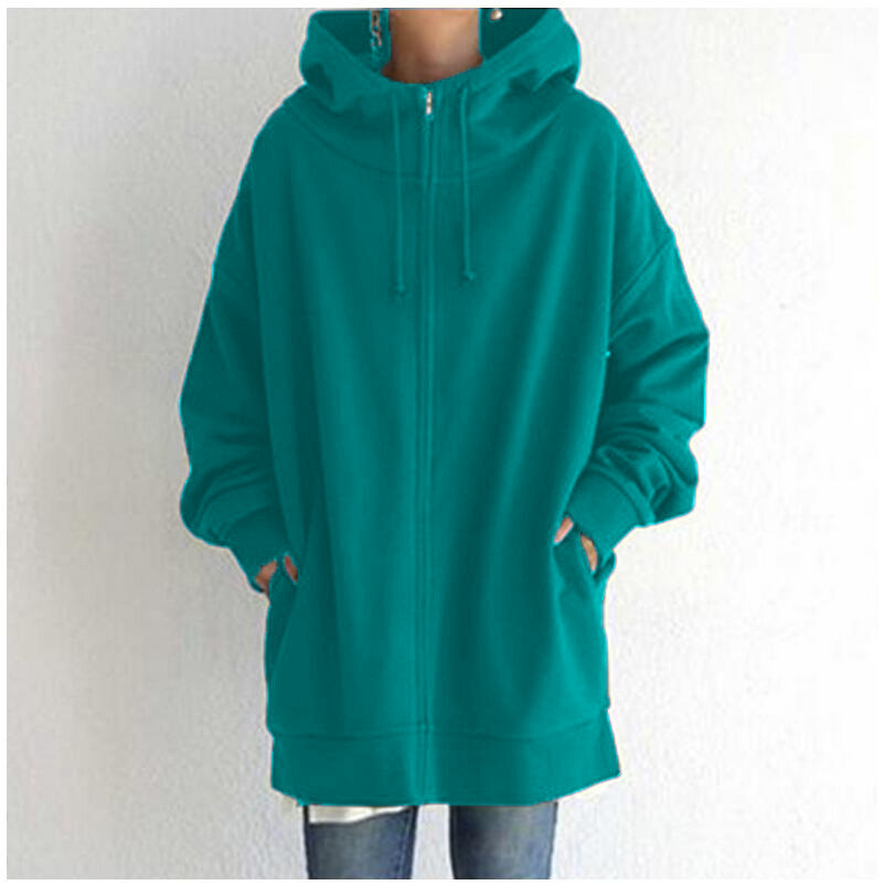 Title 11, Fuzzy Hoodies voor dames Lange sportpullover me...