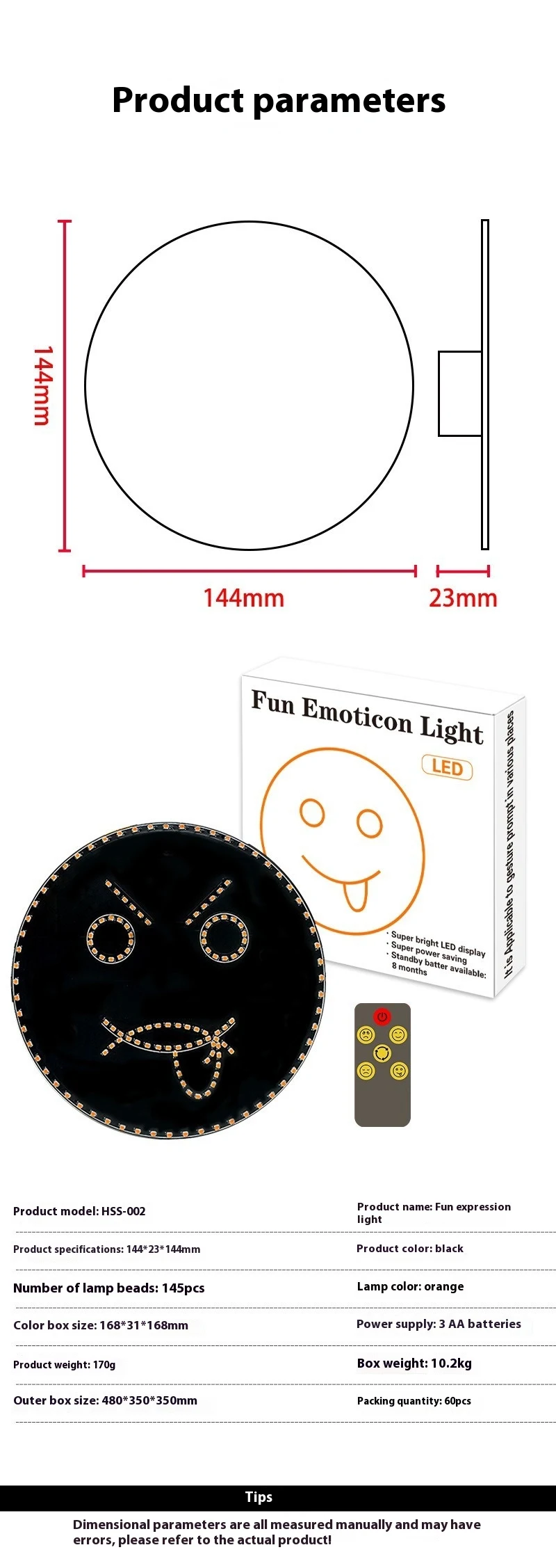 Car LED Indicator Light with Smile, Rear Window Multi-function Gesture Cactus Lamp. Express yourself on the road and add — photo 10