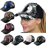Two-Tone Mermaid Sequin DIY Baseball Cap with Mesh – Design your own sparkling and unique baseball cap for any occasion — photo 5