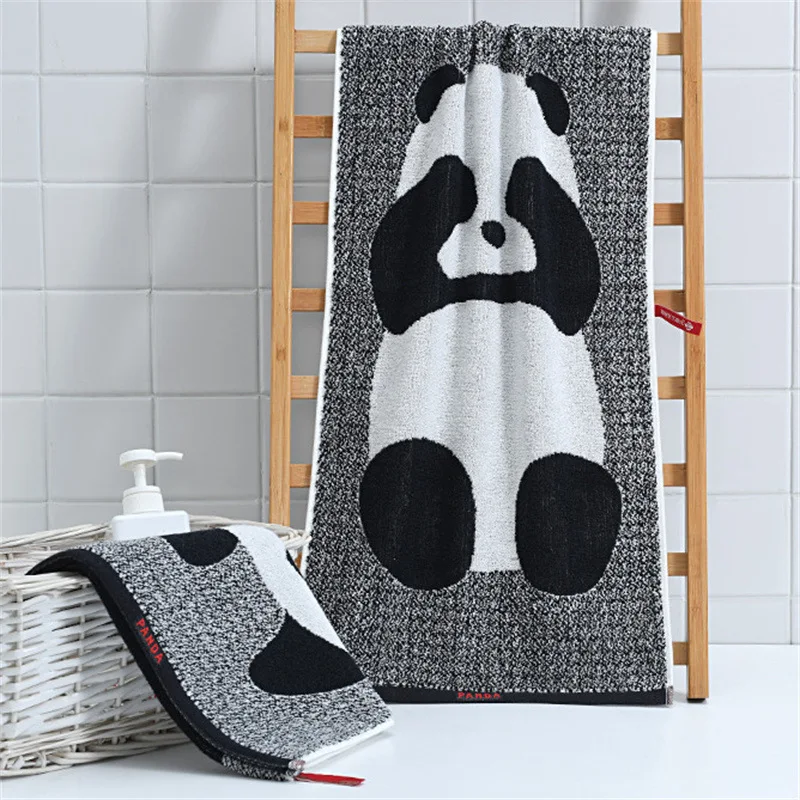 Title 1, Toalha de rosto com estampa de panda de algodão...