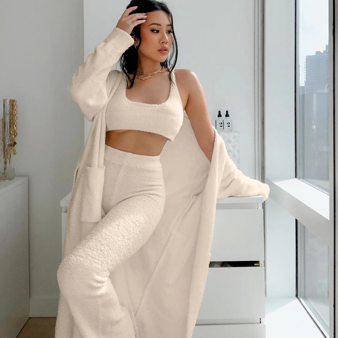 Title 8, Belted bathrobe homewear, soft and comfortable ...