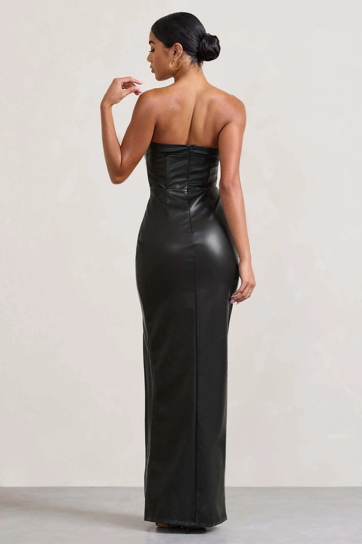 Title 14, Womens Summer Slim-fit Long PU Leather Dress E...
