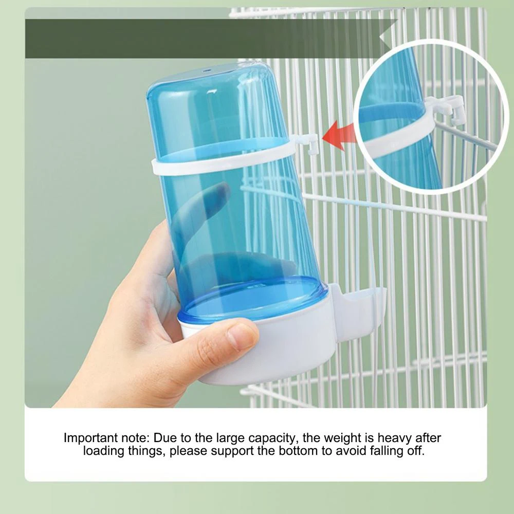 Title 3, 415ml Parakeet Water Dispenser Automatic Bird F...