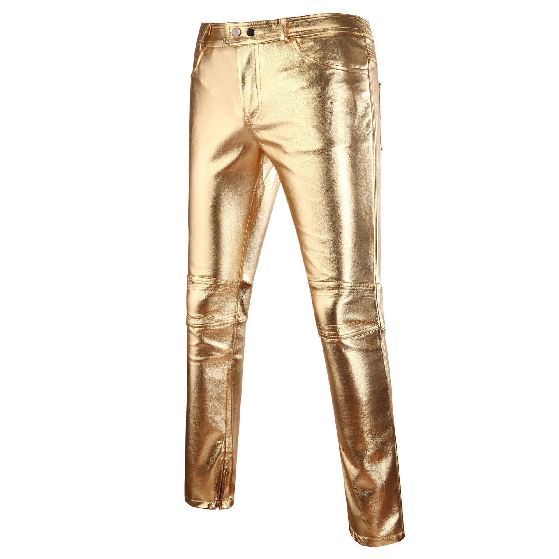 Title 5, Bronzing Performance Costume Casual Leather Pan...