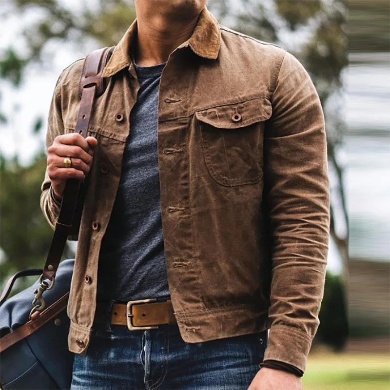 Men's Casual Trend Cardigan Lapel Jacket for a relaxed yet stylish look. Comfortable, versatile, and perfect for everyda — photo 4