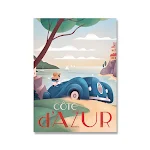 Poster retrò di città con luoghi famosi, pittura su tela. Decora la tua casa con stile vintage, un tocco nostalgico e un'eleganza senza tempo. — foto 7