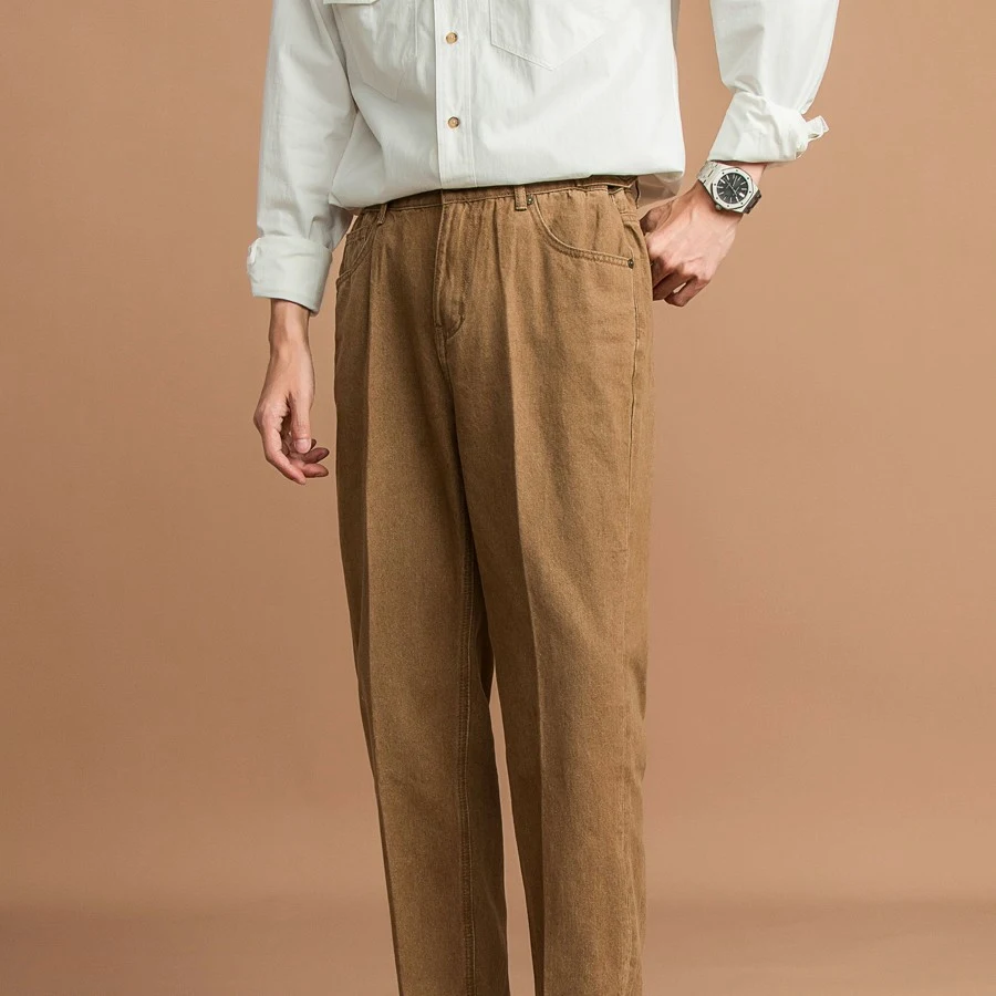 Light Cooked Retro Veelzijdige Cropped Casual Broek, comfortabel en stijlvol voor dagelijks gebruik, perfect voor een casual look en diverse outfits. — foto 3