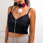 Colar Vintage com cadarço, rosas, acessórios para jantar. Adicione charme e elegância a qualquer ocasião. Perfeito para jantares. — foto 27