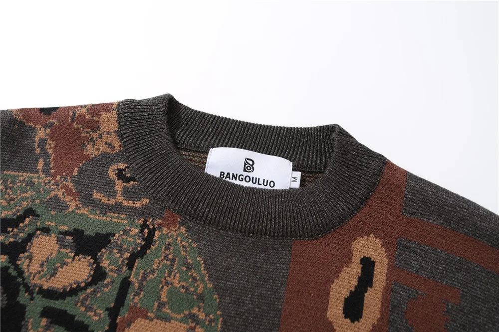 Title 9, European and American Style Vintage Jacquard Kn...