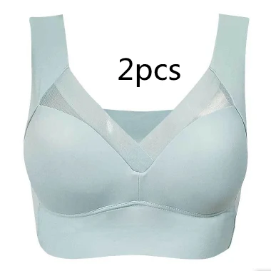 Women's Wirefree Receiving Breast Bra Vest Underwear, offering comfort and support, perfect for everyday wear with a sea — photo 4