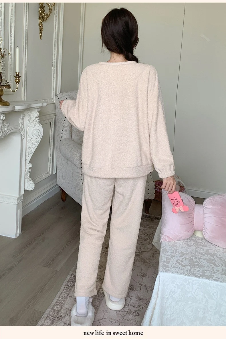 Title 3, Autumn And Winter Thick Coral Fleece Cartoon Cu...