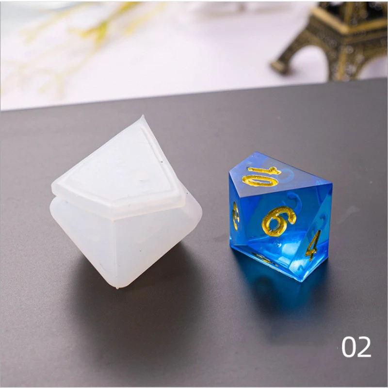 Molde de Resina Epóxi Cristal DIY para Dados com Cantos Arredondados Multi-especificações. Crie dados personalizados, com cantos arredondados perfeitos. — foto 20