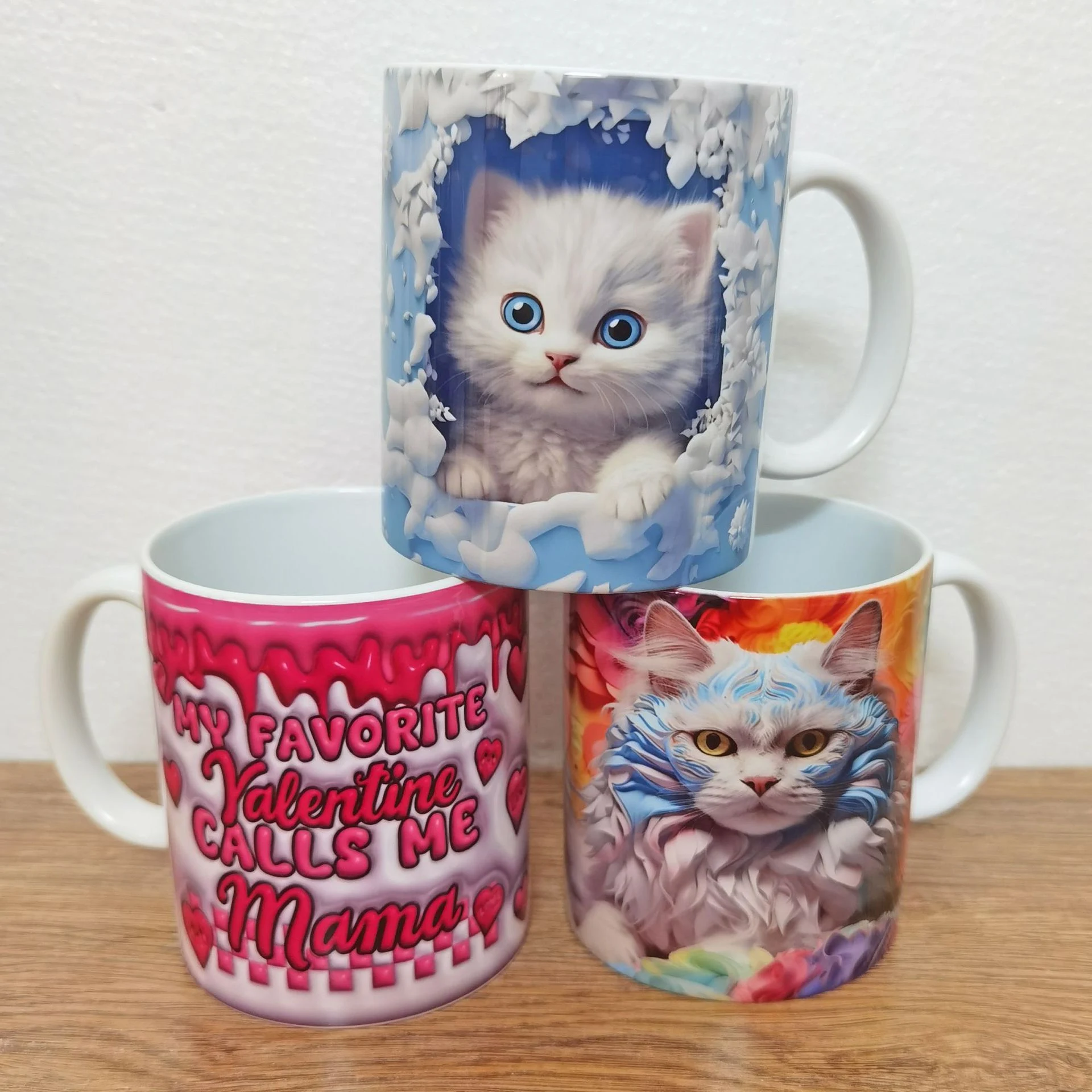 Title 2, Cat Hollow Wall Ceramic Coffee Mug for hot beve...