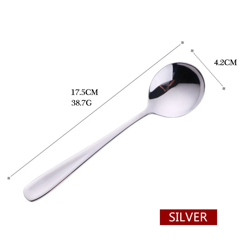 Round Spoon Creative Cute 304 Stainless Steel Long Handle Watermelon Spoon Enjoy your fruits and desserts with this styl — photo 2