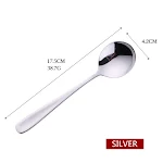 Round Spoon Creative Cute 304 Stainless Steel Long Handle Watermelon Spoon Enjoy your fruits and desserts with this styl — photo 2