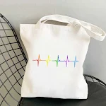 Studencka torba na ramię, casualowy shopper bag, idealna na zakupy i do noszenia na co dzień, pojemna i wygodna, dla studentów i nie tylko. — zdjęcie 1
