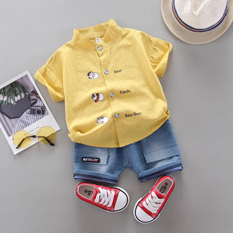 Kinderpak Fashion Personality Villain Shirt & Shorts Leuke Outfit voor Kinderen Trendy Look Comfortabel Perfect voor Elke Gelegenheid — foto 2