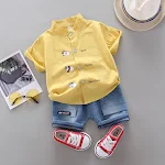 Kinderpak Fashion Personality Villain Shirt & Shorts Leuke Outfit voor Kinderen Trendy Look Comfortabel Perfect voor Elke Gelegenheid — foto 2