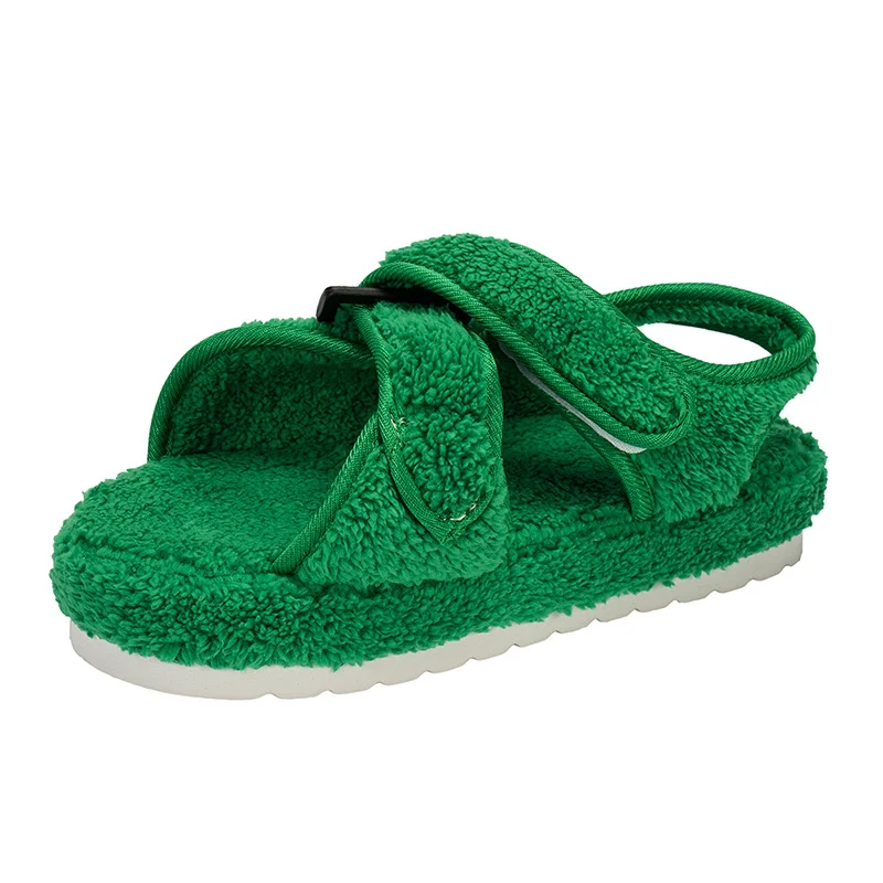 Sandali autunnali da donna con cinturino incrociato e morbida imbottitura, scarpe basse perfette per comfort e stile quotidiano. — foto 2