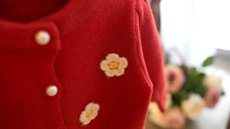 Title 4, Cardigan bambina a fiori, maglione per bambine,...