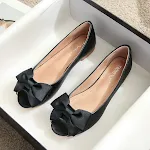 Sapatos femininos com laço plano em tamanhos grandes e pequenos, para um visual charmoso e confortável. Ideal para o dia a dia. — foto 15