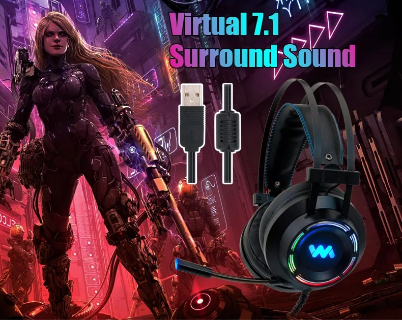 Title 1, Professional Gaming Headset for Internet Cafe 7...