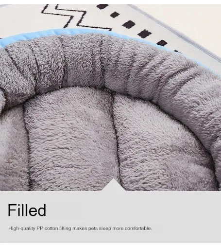 Title 9, Four Seasons Pet Bed Cushion Round Warm Cathous...