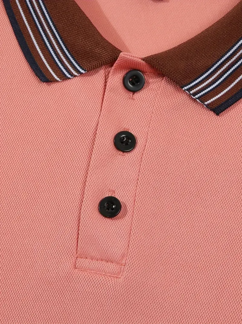 Title 11, Camiseta Business Colorblock All-matching Combi...