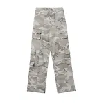 Straight Slimming Draping High Street Pants American Street — photo 3