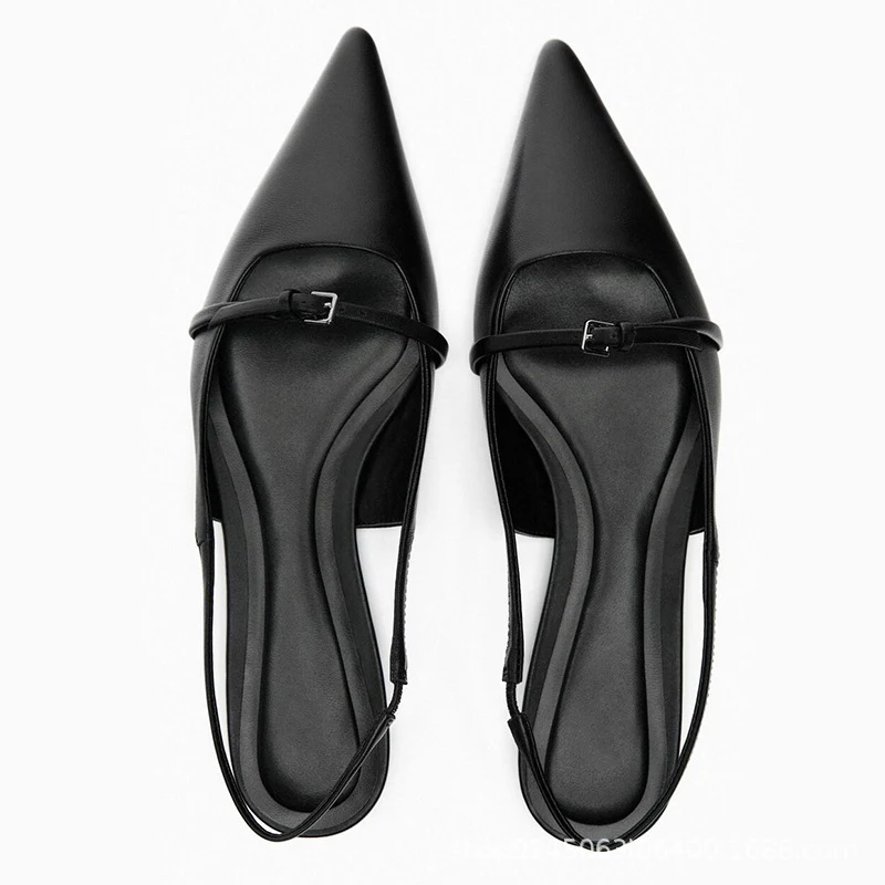 Title 4, Womens Fashion Pointed Toe Cap Strap Empty Fre...