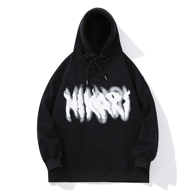 Suéter masculino estampado solto de moda de rua, ideal para um visual moderno e descontraído. Conforto e estilo garantidos. — foto 3