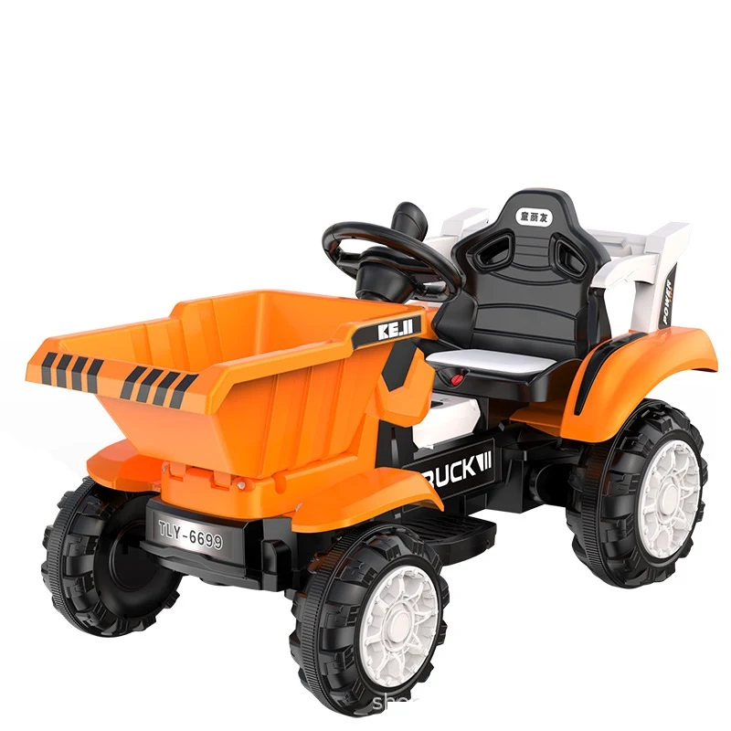Carro de brinquedo grande recarregável de quatro rodas com assento para meninos e meninas. Diversão segura e emocionante para crianças — foto 1