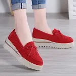 Damskie Buty Codzienne Rocking z Grubą Podeszwą i Ozdobą z Kokardą i Chwostem, Idealne na Codzienne Wygodne Chodzenie — zdjęcie 4