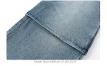 Jeans Americanos Retro Soltos de Rua com Multi-bolsos Casuais. Perfeitos para um visual despojado e confortável no dia a dia. — foto 3