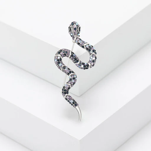 Title 6, Broche de Serpente Coreano Criativo com Strass ...