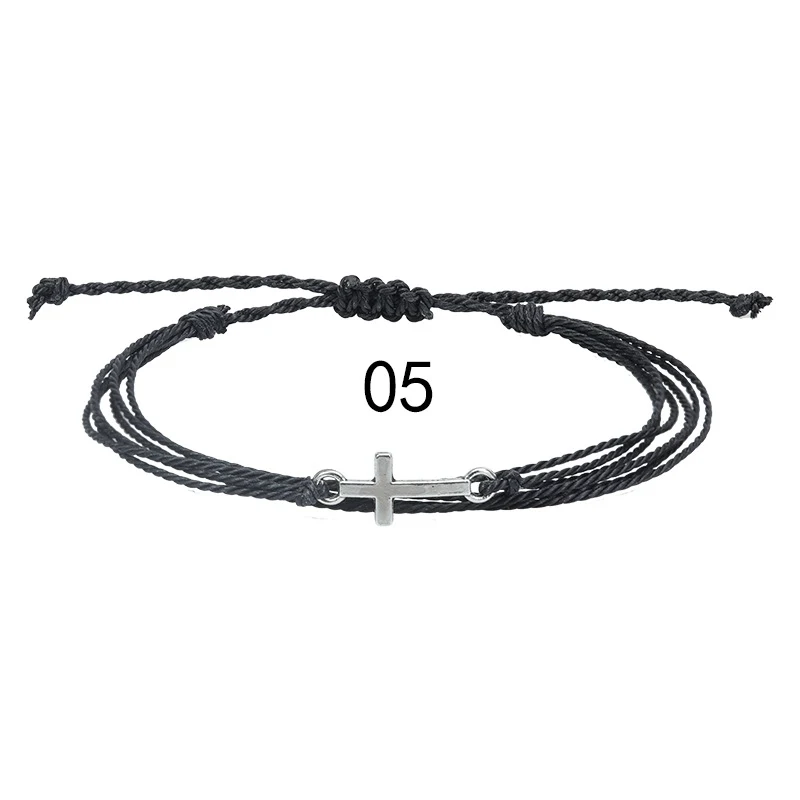 Pulseira unissex de moda, impermeável, com fio encerado e trama. Um acessório estiloso e resistente à água para homens e mulheres. — foto 7