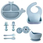 Gray Blue 9 Silicone Spork