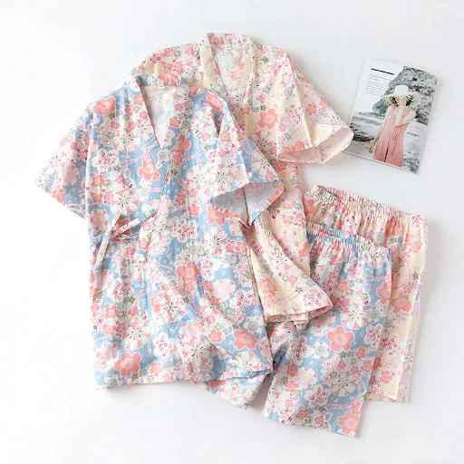 Title 10, Conjunto de loungewear de algodão feminino de d...