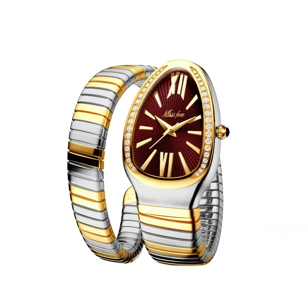 Women's Stainless Steel Diamond Serpentine Watch. Embrace timeless elegance with this exquisite watch. A luxurious state — photo 8