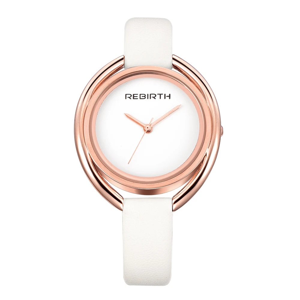 Rebirth re028 novo e criativo Shell Double Double Ladies Quartz Water Belt Watch — foto 6