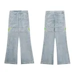 Jeans Casuales Vintage para Hombre con Múltiples Bolsillos, Lavado y Estilo Retro, Perfectos para un Look Moderno y Relajado — foto 7