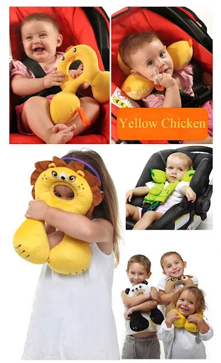 Title 1, Baby Safety U-shaped Car Seat Pillow With Prote...