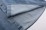 Camiseta de manga curta jeans HAILANG com bordado retrô de coqueiro engraçado. Perfeita para um visual descontraído e divertido no dia a dia. — foto 9