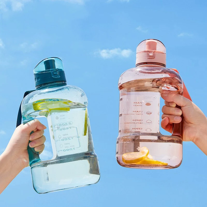 Title 5, 1.5L Super Large Capacity Sports Water Bottle w...