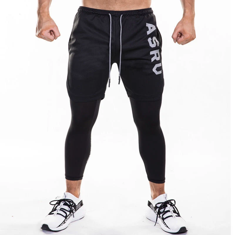 Men's Sports Casual High-stretch Reflective Quick-drying Tights. Perfect for running, training, and any active lifestyle — photo 5