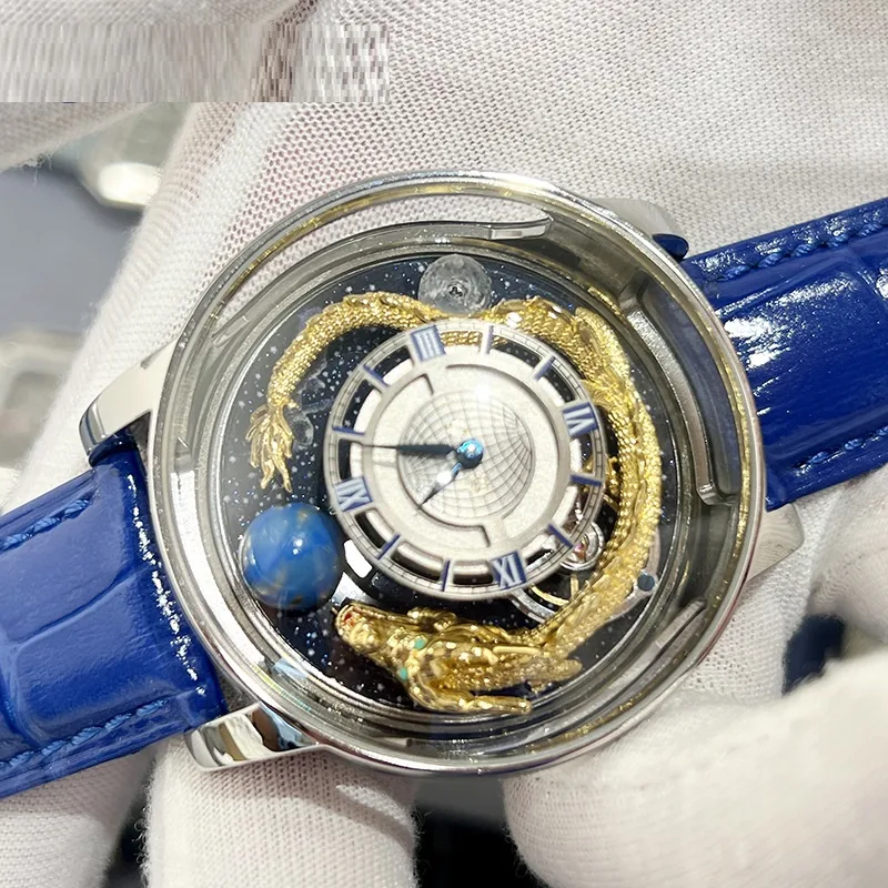 Title 5, Relógio Celestial Redondo de Safira Quartz