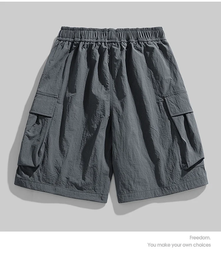Plus size men's shorts, loose straight leg sports pants, perfect for athletic activities and casual wear, providing comf — photo 9