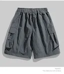 Plus size men's shorts, loose straight leg sports pants, perfect for athletic activities and casual wear, providing comf — photo 9