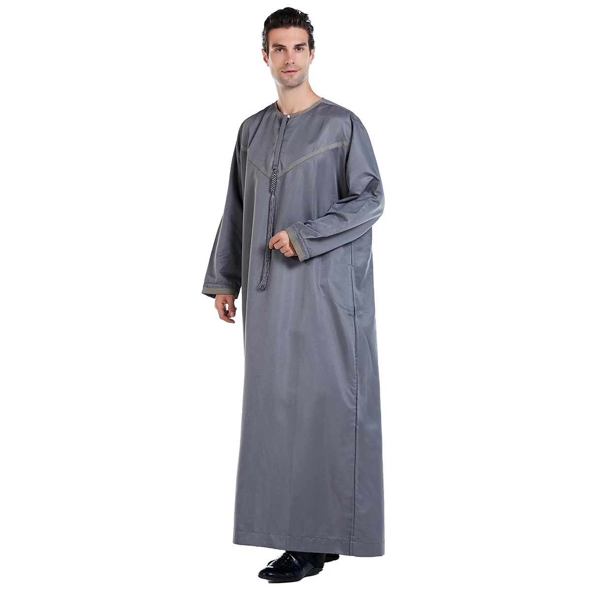Arabische zomerherenrobe, licht en ademend. Perfect voor warme dagen, biedt traditionele stijl en comfort. Geniet van de zomer! — foto 3